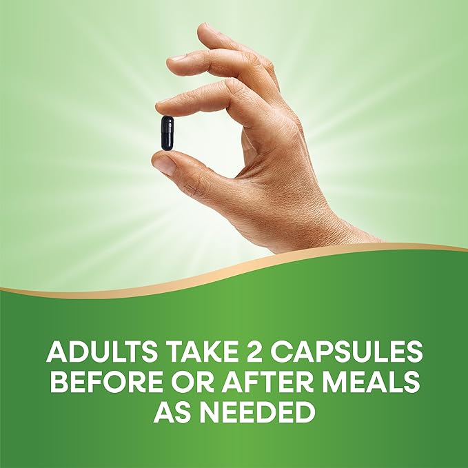 Nature's Way Activated Charcoal, Binds Unwanted Materials and Gas in the Digestive Tract*, 560 mg per 2-Capsule Serving, 100 Capsules (Packaging May Vary) - 2 Pack
