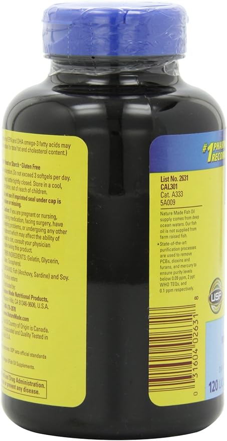 Nature Made (One a Day) Fish Oil, 1200mg 120-Count