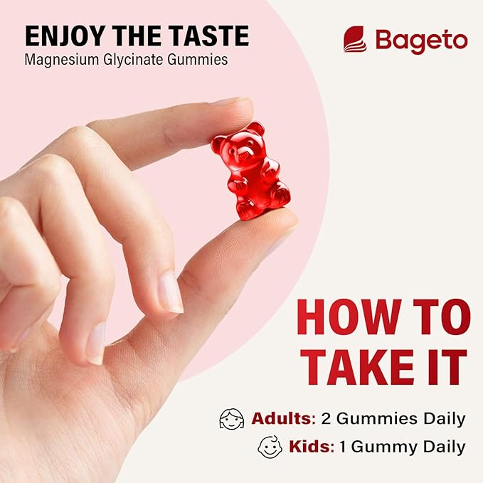 Magnesium Glycinate Gummies Sugar Free 90 for Adults & Kids,400mg Chewable Magnesium Gummies with 200mg L-Threonate,Ashwagandha,Vitamin D,B6,B12,Calcium for Sleep,Stress & Muscle,Relief,Strawberry