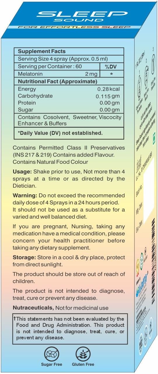 Oral Sleep Spray Supplement (30ml) - Cranberry Flavored Sleep Aid Spray – Drug & Gluten Free Instant Melatonin Spray for Sleep & Immune System Support - Non-Habit Forming Sleep Support Spray