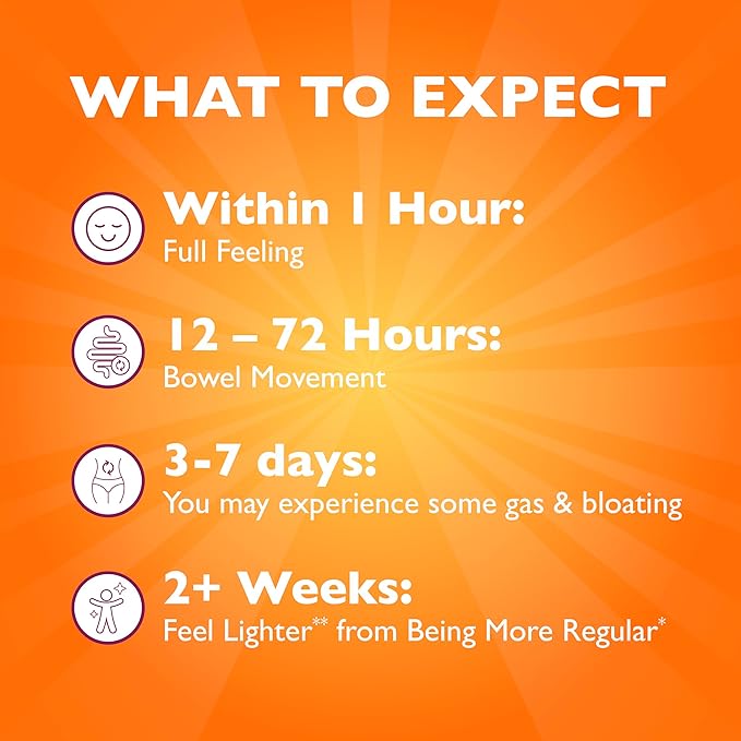 Metamucil 4 in 1 Daily Fiber Supplement Powder, Fiber Powder for Digestive Health and Regularity*, Sugar-Free, Orange, Naturally Sourced Psyllium Fiber, 72 teaspoons