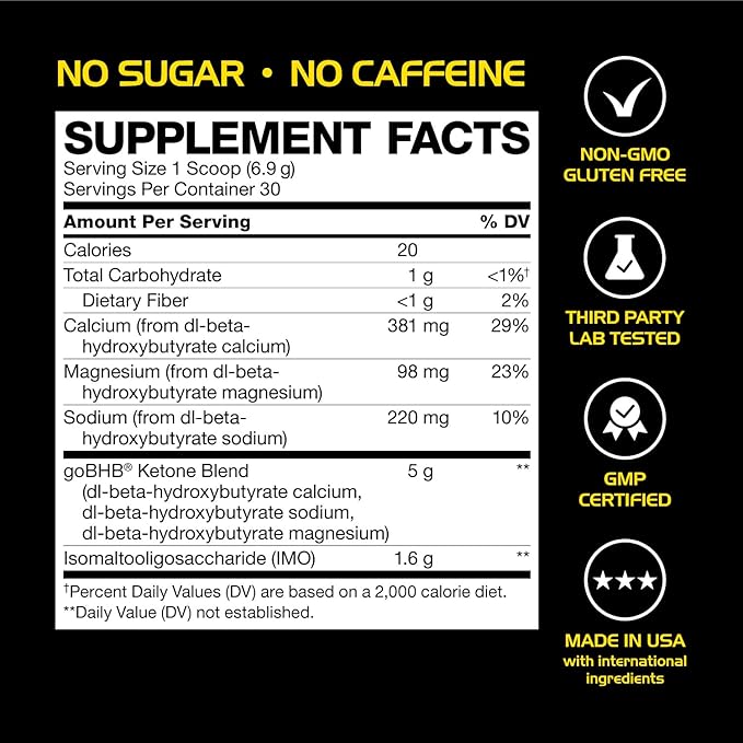 Nootropic Stim Free Pre Workout Powder - No Sugar & Caffeine Free Pre Workout Powder for Men & Women for Enhanced Energy and Focus with Replenishing Electrolytes (30 Servings, Neutral)