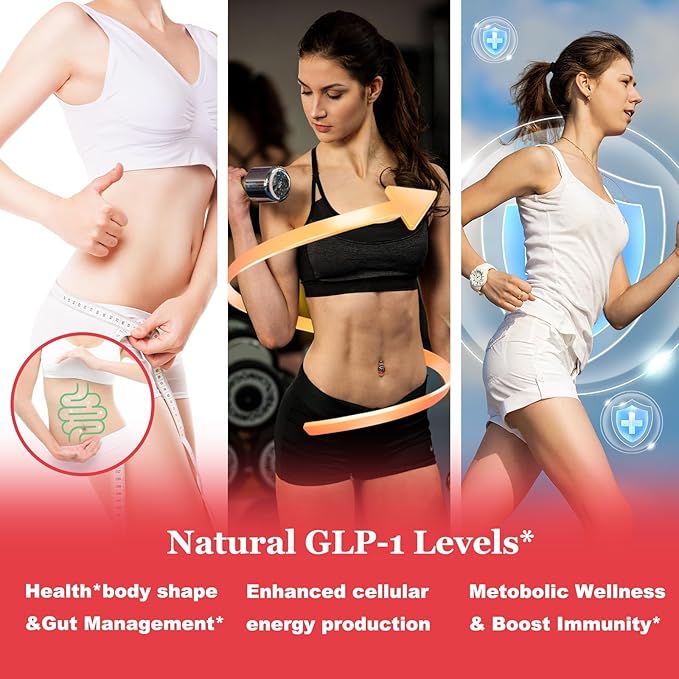 2 Pack Multi Collagen Peptides Peach Gummies & GLP-1 Daily Gummies Sugar-Free for Women Men