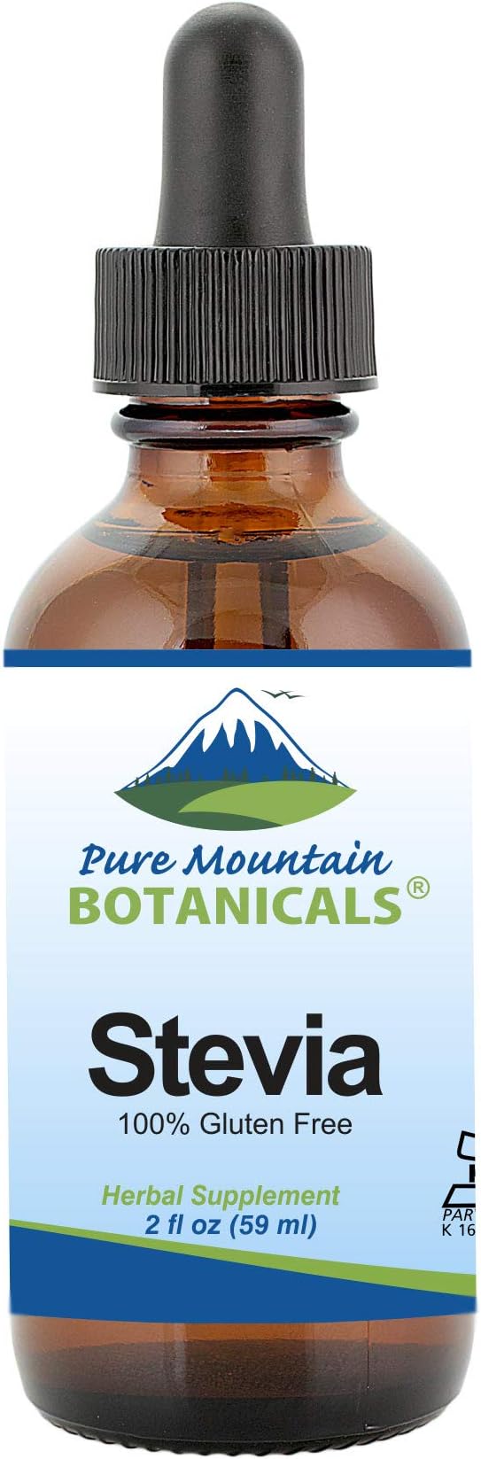 Liquid Stevia Drops – Alcohol Free and Kosher Sugar Substitute - 2oz Glass Bottle