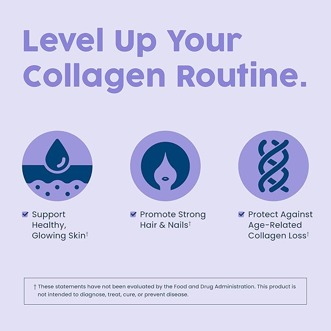 NativePath Collagen Care+, 5 Vitamin Blend with Hyaluronic Acid and Boron That Supports Collagen for Men and Women, 60 Capsules