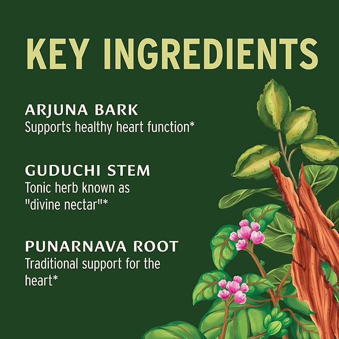 Banyan Botanicals Heart Formula – Organic Herbal Heart Health Supplement with Hawthorn Berry and Guduchi – Supports Proper Function of The Heart* – 90 Tablets – Non-GMO Sustainably Sourced Vegan