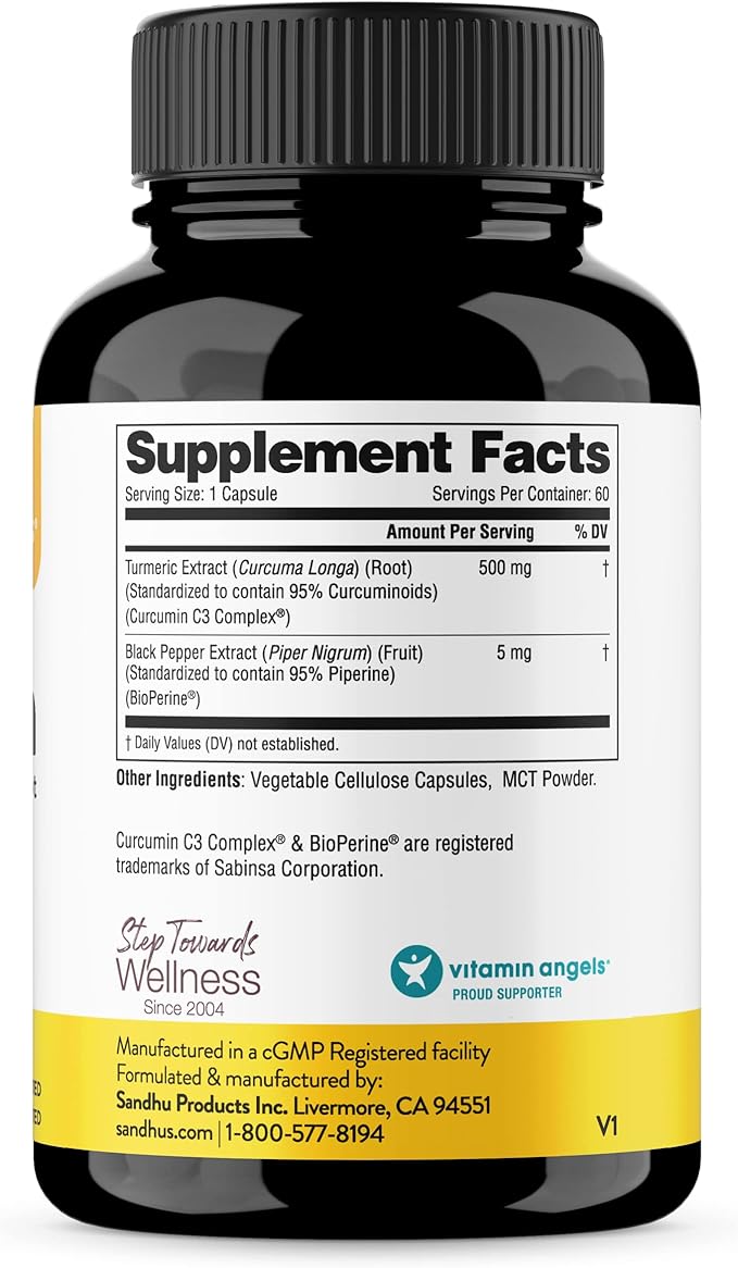 Sandhu's Collagen Peptides Powder & Curcumin with Bioperine| Supports Immune Function