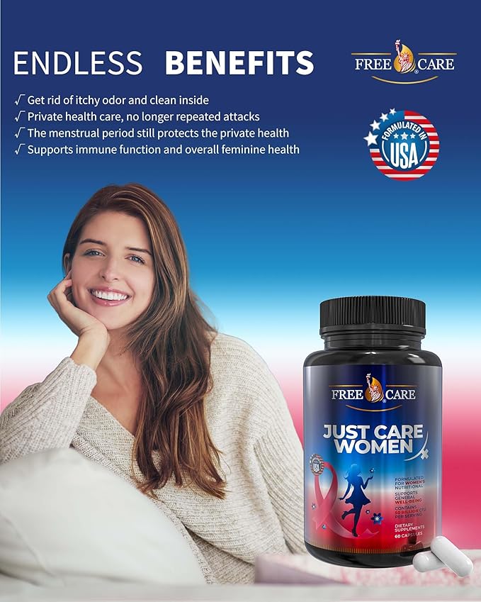 Probiotics for Women 50 Billion CFU 8 Strains, for Women’s Daily Digestive & Feminine Health, with Cranberry Extract, Acidophilus, Organic Prebiotics & Selenium, Gluten & Dairy Free, 60Capsules