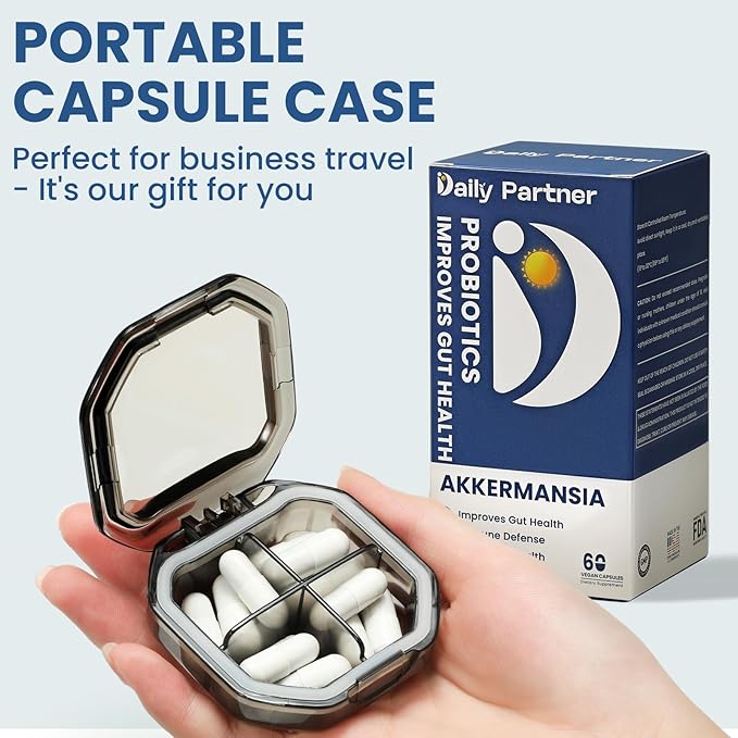 Akkermansia Probiotic with Butyrate, 30 Billion CFU Akkermansia Muciniphila Probiotics for GLP-1 Production, Supports Digestive & Gut Health for Women & Men, Delayed Release, 60 Count (Box Included)