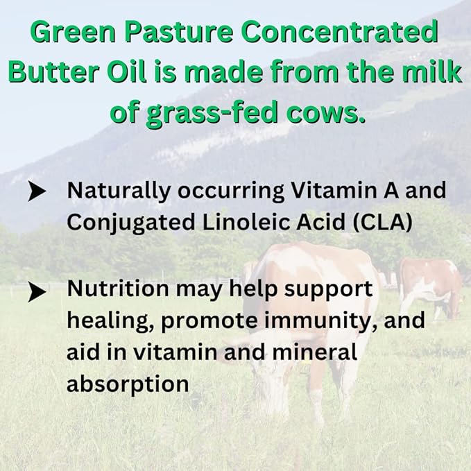 Green Pasture Concentrated Butter Oil Liquid - 6.4 fl. oz. - CLA- Vitamin A (6.4 fl. oz.)