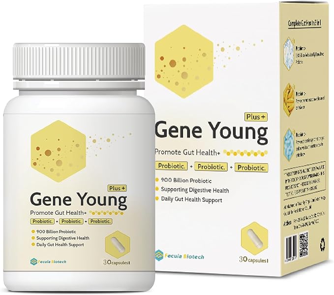 Synbiotic for Gut Health | 3-in-1 Prebiotic, Probiotic & Postbiotic | Digestive Support, Bloat Relief, Immune Boost | 30 Capsules