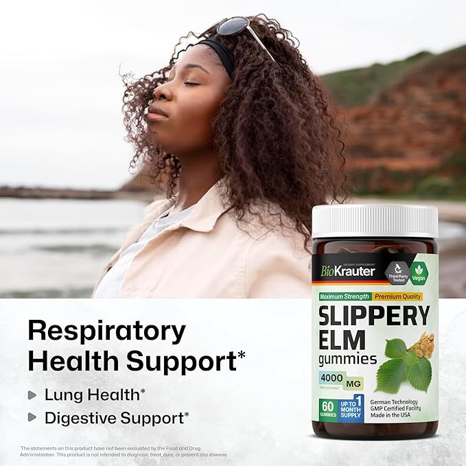 BIO KRAUTER Goldenseal 100 Capsules & Slippery Elm 60 Gummies