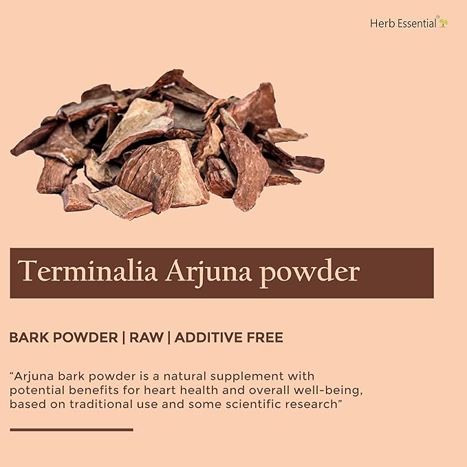 7.05 Ounce Arjuna Powder, Terminalia Arjuna Bark Supplement for Wellness, Polvo de corteza de Arjuna, No Preservatives, Vegan and GMP Certified- 3.52 Ounce (100g Pack of 2)