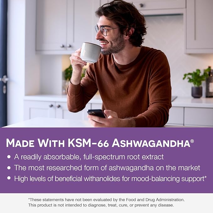 EZ Melts Dissolvable KSM-66 Ashwagandha, 300 mg, Sugar-Free, Stress, Sleep and Mood Support Supplement, 30-Day Supply, Apple Berry-Flavor