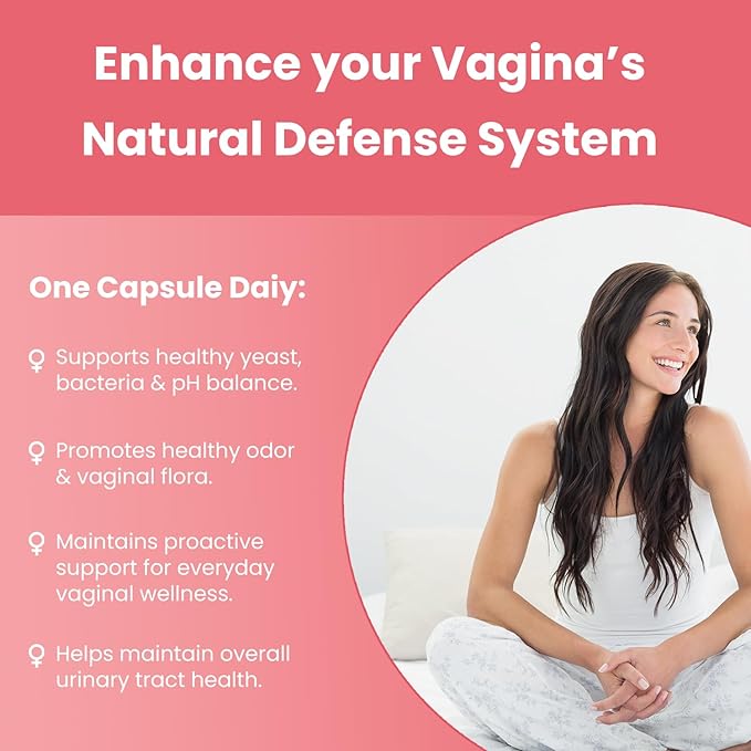 Vaginal Probiotics for Women pH Balance | 50 Billion CFU Womens Probiotic + Cranberry Pills for Vaginal Health, Healthy Odor, Yeast, Urinary Tract | Vegan Women's Probiotics and Prebiotics Supplement