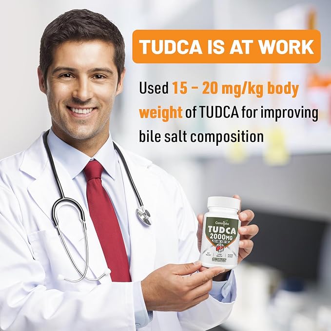 TUDCA Liver Supplements 2000mg - Strong Bile Salts Support Liver Detox & Cleanse - Liver and Gallbladder Health Formula-Easy to Swallow Tablets-30 Days Supply