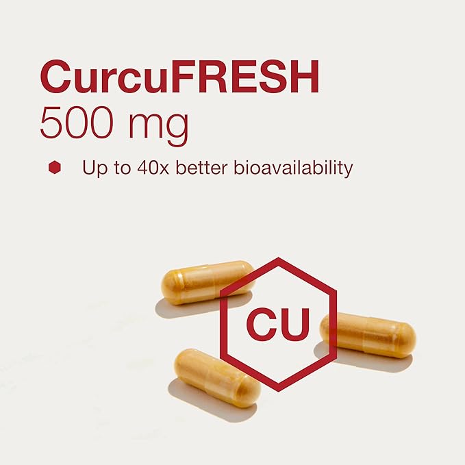 PROTOCOL FOR LIFE BALANCE CurcuFresh - 40x Absorption - Turmeric Juice Powder - with Curcuminoids - from Curcuma Longa - Vegan & Non-GMO - 60 Veg Capsules