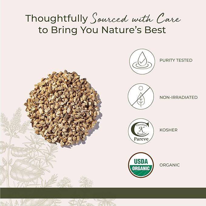 Starwest Botanicals Organic Astragalus Root - Dried Herb for Tea, Natural Immune Support, Cut & Sifted, Promotes Wellness, Certified Kosher, Non-GMO- Bulk 1 lb Bag