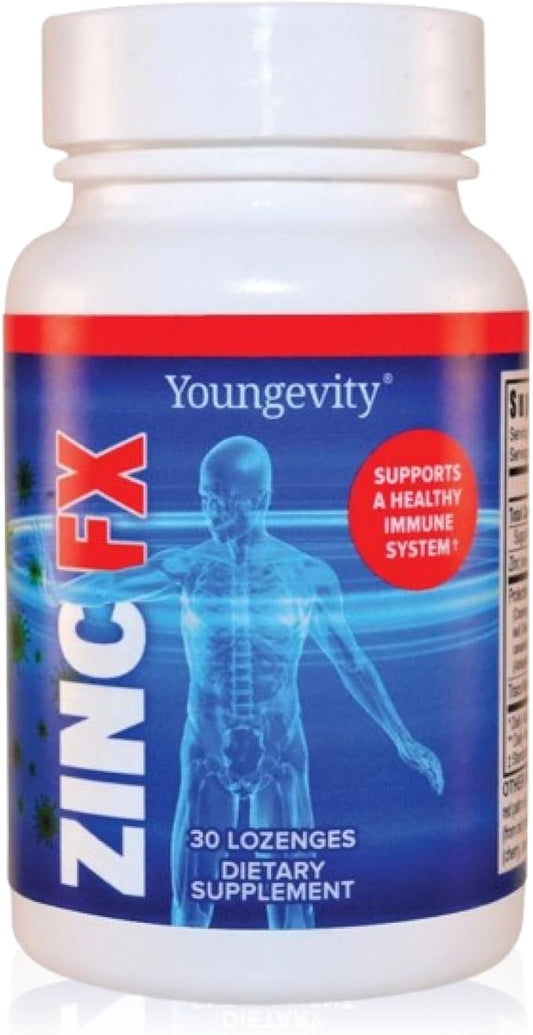 Youngevity Zinc Fx - Zinc + Trace Minerals + Elderberry + Astragalus - Immune Support Chewable - Highly Absorbable - Delicious - 30 Count (Pack of 1)