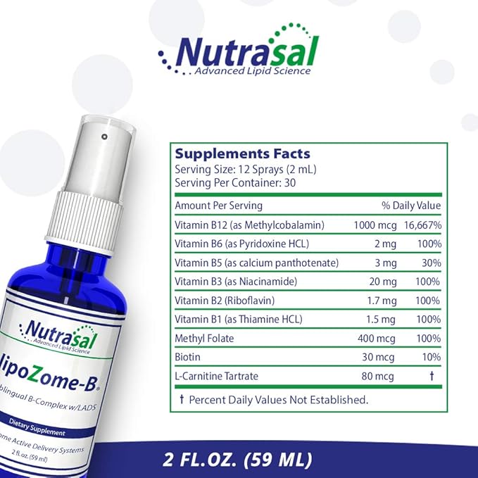 LipoZome B-Complex Sublingual Spray - 2 Fl. Oz.