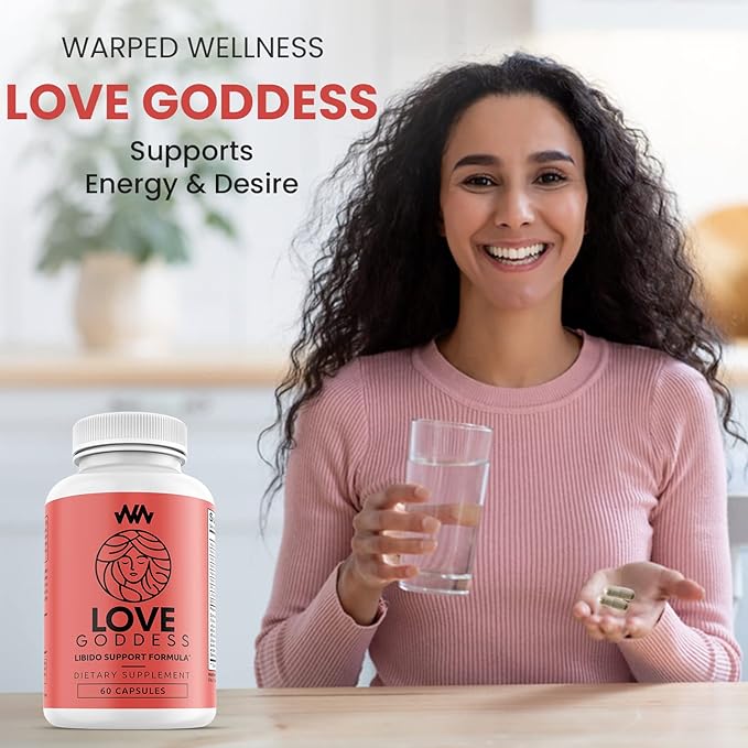 Womens Supplement That Boosts Libido | Enhance Intimacy, Passion and Desire | Miura Puama for Female Specific Arousal | Love Goddess | Vitamin | Warped Wellness