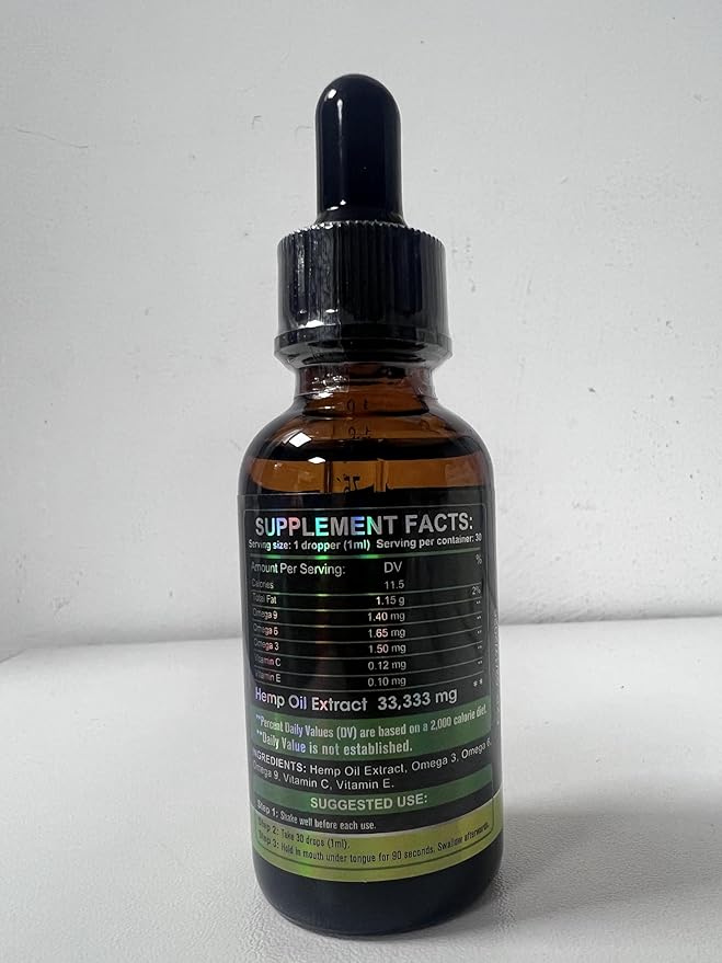 (2-Pack) High Potency Hemp Oil - 1,000,000 Maximum Strength - Helps Relaxation, Stress, Calming, Sleep - Organic Hemp Oil Extract - Vegan, Immunization Support, Non-GMO