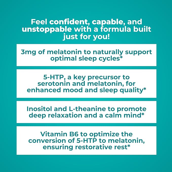 Reignite Wellness by JJ Virgin | Sleep Candy | Chewable 5-HTP Supplement with Inositol, Vitamin B6, Melatonin & L-Theanine for Adults | Lemon Flavor | 60 Tablets