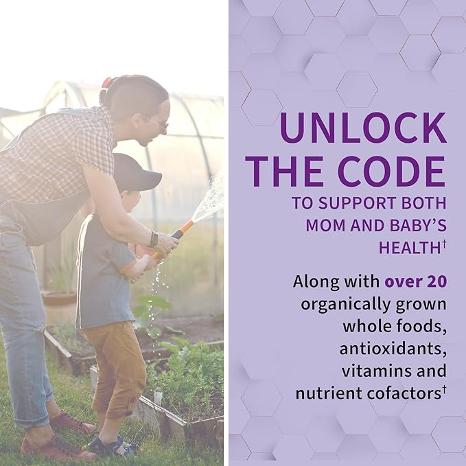Garden of Life Prenatal Multivitamin for Women with Iron, Folate & Vitamin C and D3 for Neural Development & Probiotics for Immune Support – Vitamin Code – Non-GMO, Gluten-Free, Kosher, 10 Day Supply