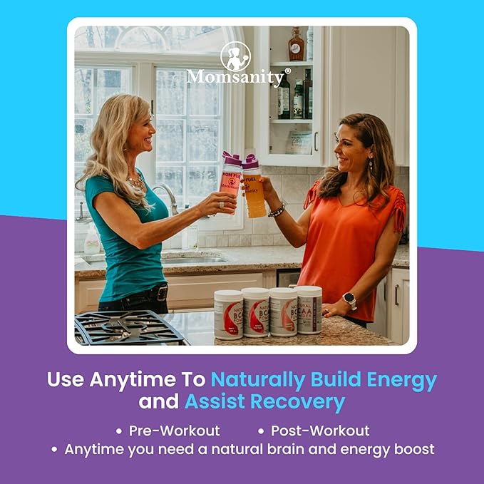 BCAA Powder Preworkout for Women - Naturally Sweetened with Stevia, Erythritol, & Monk Fruit + Delicious Recipe Guide PDF | 3:1:1 Ratio of Amino Acids | 40 Servings (Cherry Lime)