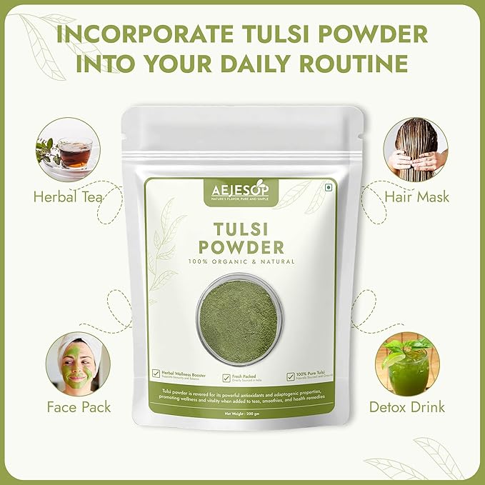 Tulsi (Holy Basil) Powder | Ocimum Sanctum, 7oz (200g)