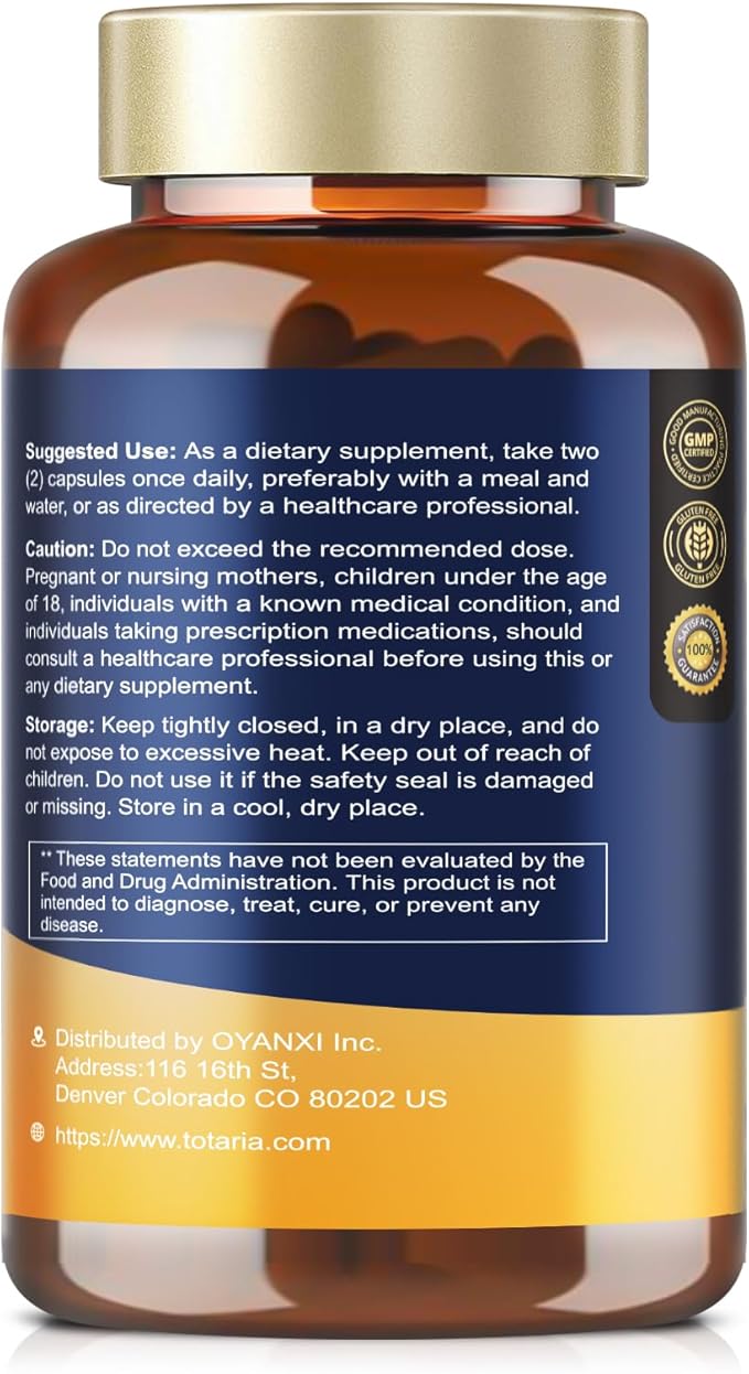 High Purity Branched Chain Amino Acids Supplement - BCAA 2:1:1 Capsules with Creatine Monohydrate, L-Glutamine, Vitamin B6 and Vitamin C for Men & Women, 120 Count