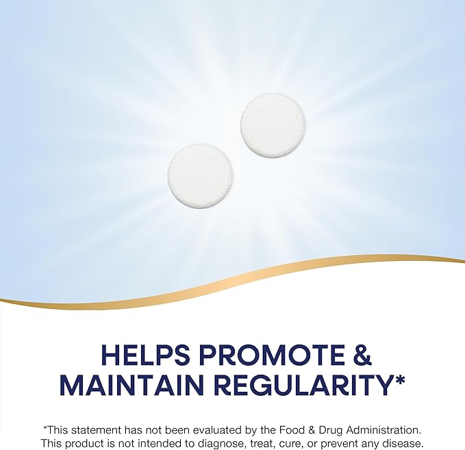 Nature's Way Fiber Delights Daily Fiber for Regularity*, Vanilla Flavored, 60 Chewable Tablets