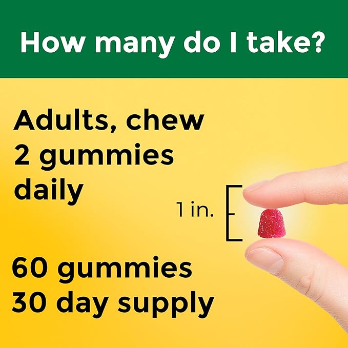 Nature Made High Absorption Magnesium Citrate 200 mg per serving, Magnesium Supplement for Muscle, Nerve, Bone and Heart Support, 60 Magnesium Gummies, 30 Day Supply