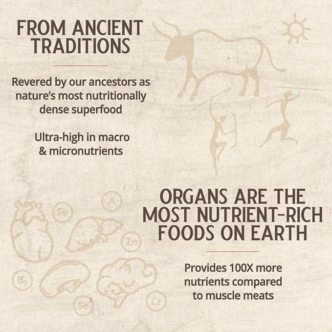 Grass Fed Bovine Kidney: 3000 Mg per Serving (30 Servings)