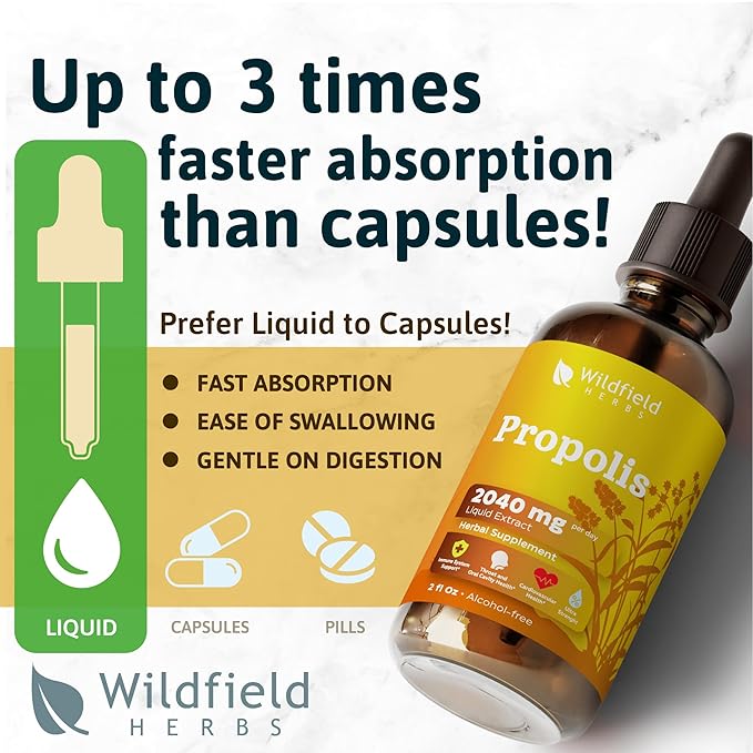 4 oz. Dried Nettle Leaf Tea Ortiga Planta Nettle Herb Bulk Stinging Nettle Leaf Herb Tea (Urtica dioica) & Propolis Extract Drops - Propolis Tincture 2040mg Liquid Herbal Supplement - 2 Oz, Pack of 1