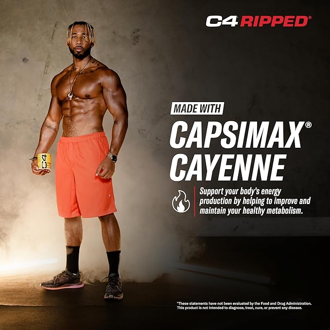 Cellucor C4 Ripped Pre Workout Powder for Energy, Beta Alanine, Sugar Free Energy Supplement Preworkout for Men & Women - 150mg Caffeine + Creatine-Free - ICY Blue Razz - 30 Servings