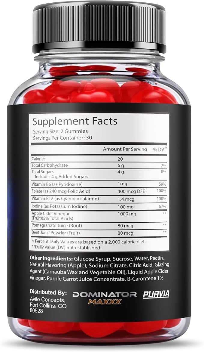 Dominator Maxx Gummies Maximum Strength Performance Gummies, Dominator Maxxx Gummies Extra Strength Overall Wellness Support, Dominator Max Gummies, DominatorMax Great Taste Mad in USA (60 Gummies)