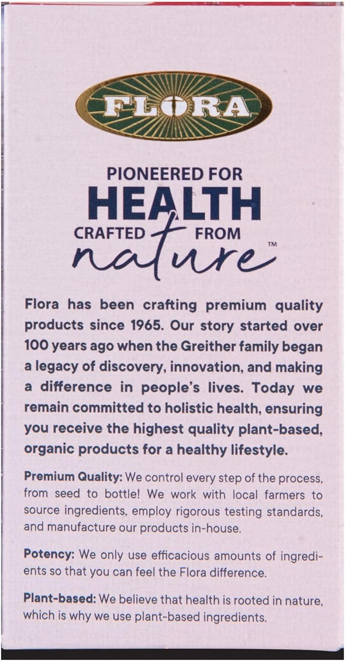 Flora Ferritin+ Delayed-Release Iron Supplement - Plant-Based Iron Supplement - Blood Cell & Energy Support - Vegan & Gluten-Free - Amber Glass Bottle - 60 Vegan Capsules