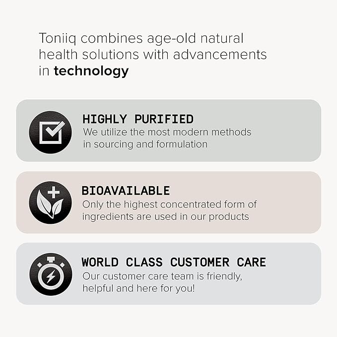 Toniiq Ultra High Purity Resveratrol Capsules - 98% Trans-Resveratrol - Highly Purified and Bioavailable - 180 Caps Reservatrol Supplement