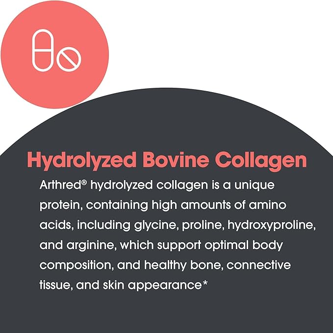 Allergy Research Group Arthred Supplement - Collagen Powder for Men & Women, 10.5g Collagen Peptides, Bovine Sourced, Arthred Powder, Collagen Formula, Hydrolyzed Collagen - 8.5 Oz