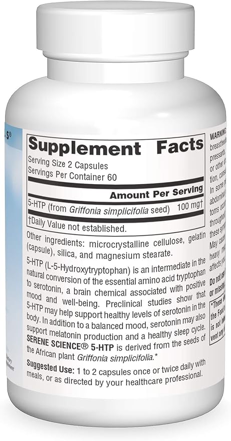 Source Naturals Serene Science 5-HTP 50 mg - 120 Capsules