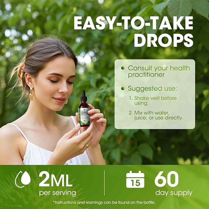 Soursop Graviola Liquid Drop for Cell Support & Regeneration, Immune System and Gut Health Support, Soursop Bitters Liquid, Herbal Goodness, Sugar/Gluten Free, Natural Flavor, 4 Fl Oz