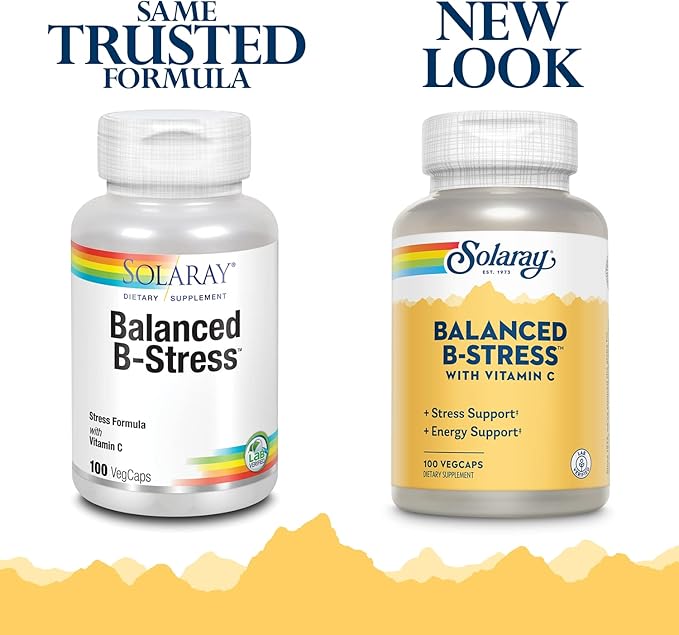 SOLARAY B-Stress Supplement | 100 Count
