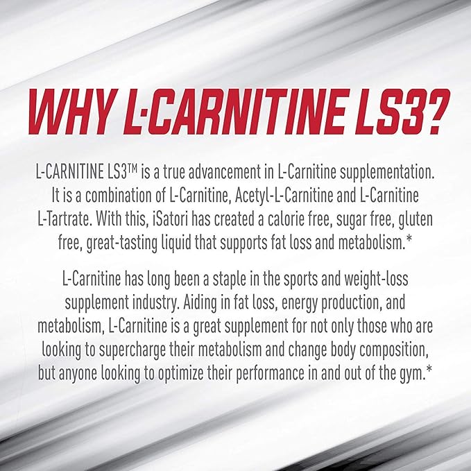 iSatori L-Carnitine LS3 Mixed Berry 1500mg (32 Servings) & BioGenetic Labs Forskolin Lean & Tone