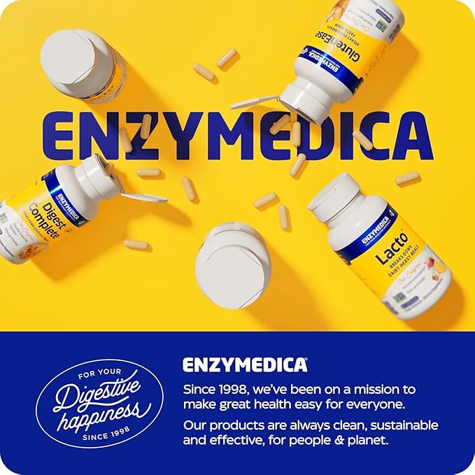 Enzymedica Digest Gold + ATPro, Maximum Strength Digestive Enzymes, Helps Digest Large Meals for Instant Bloating Relief, 90 Count