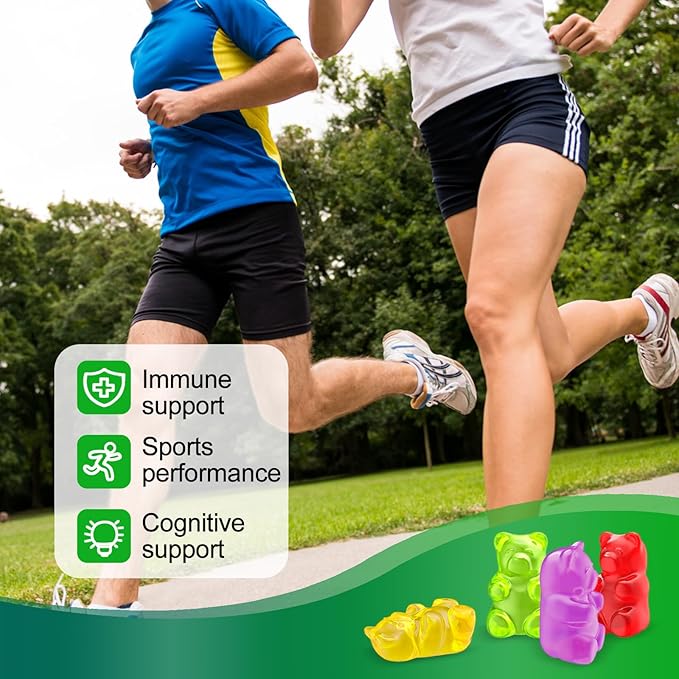 Hemp Gummies High Potency, Organic Hemp Supplement for Peaceful Bedtime, Pain, Mood - with Pure Hemp Oil Extract - Natural Edibles Hemp Gummy Bears - Vegan, Non-GMO, Sugar Free