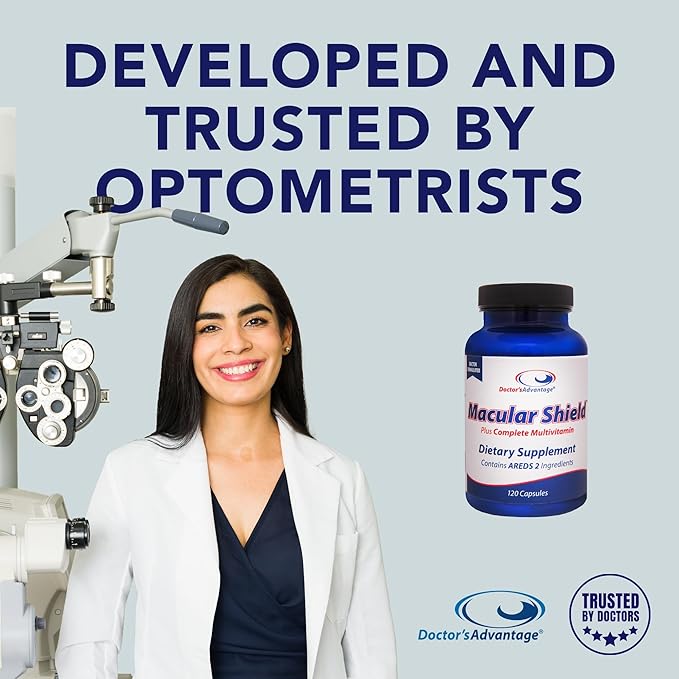 Doctor’s Advantage Macular Shield Eye Vitamins Plus Multivitamin – 120 Capsules, 30-Day Supply – Lutein and Zeaxanthin Supplements with AREDS 2® Vision Ingredients & Complete Multivitamin Complex