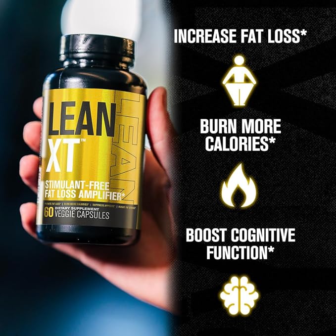 Jacked Factory Stim-Free Weight Loss Stack - Lean XT Stim-Free Fat Burner and Dry XT Water Pills for Bloating Reduction (30 Day Supply)
