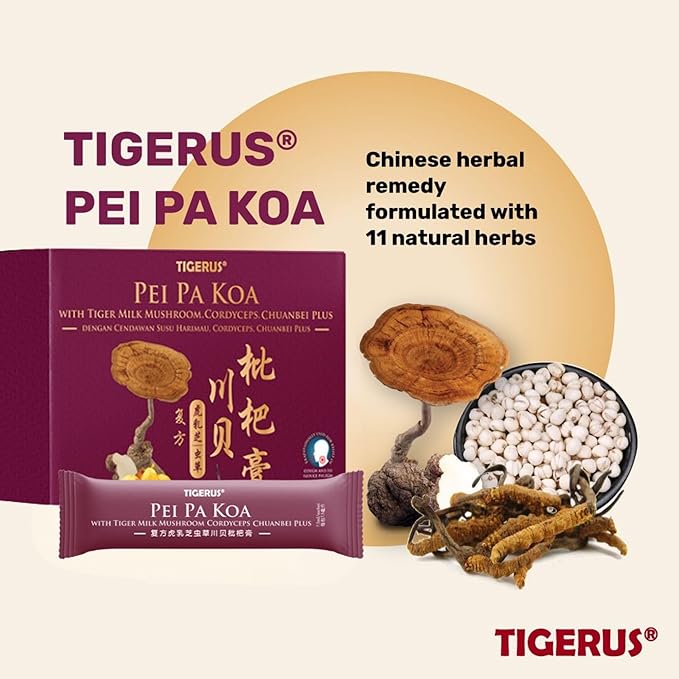 Pei Pa Koa 7.5Ml X 24 Sachets with Tiger Milk Mushroom & CORDYCEPS