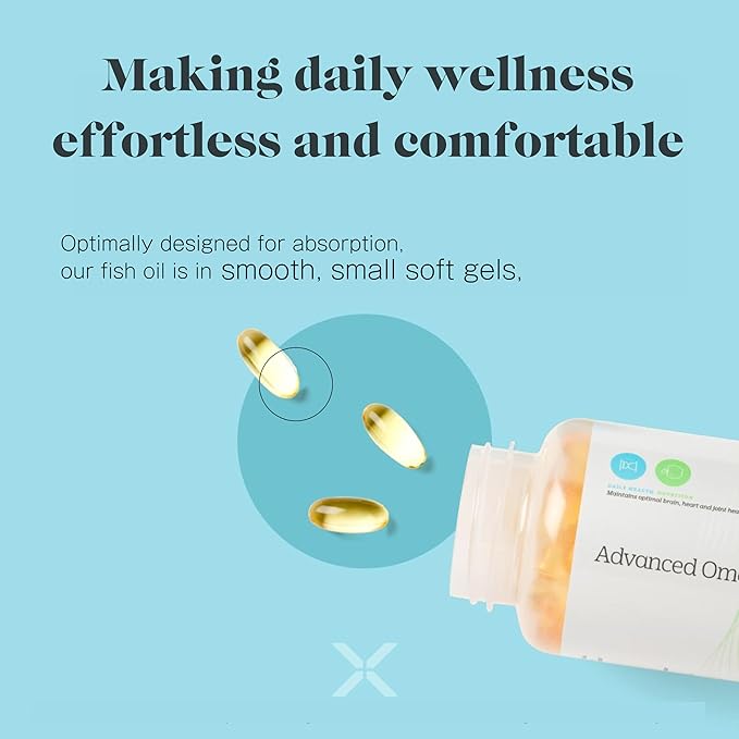 Advanced Omega 3 Fish Oil Supplement | High EPA, DHA and DPA for Brain Health, Heart Support and Metabolic Balance | Pure Omega-3 Fatty Acids